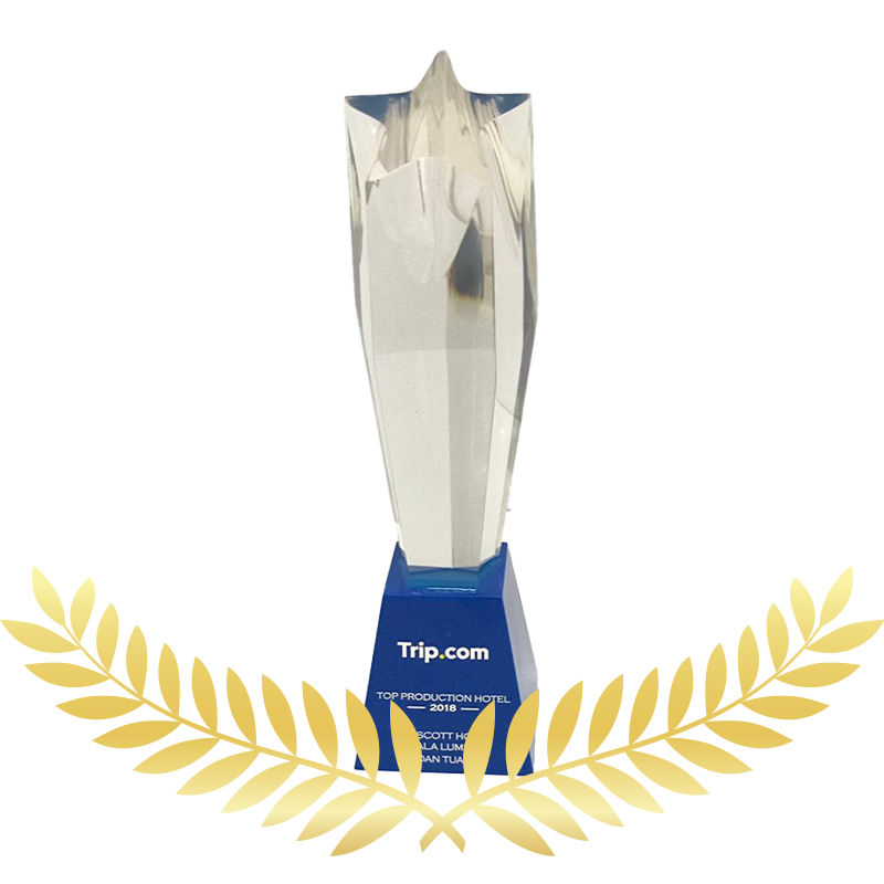 Trip.com Awards with wreath